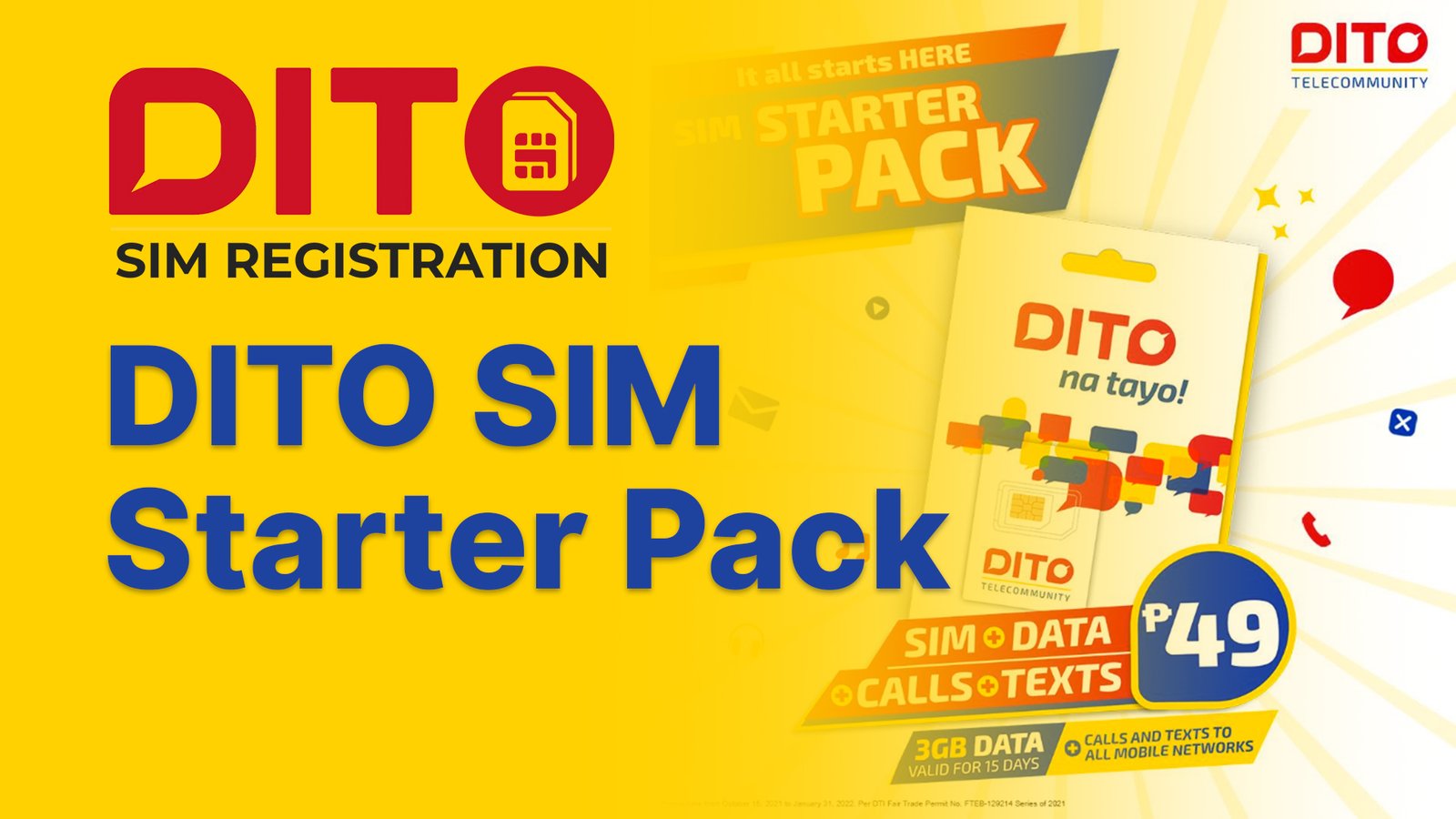 DITO SIM Starter Pack