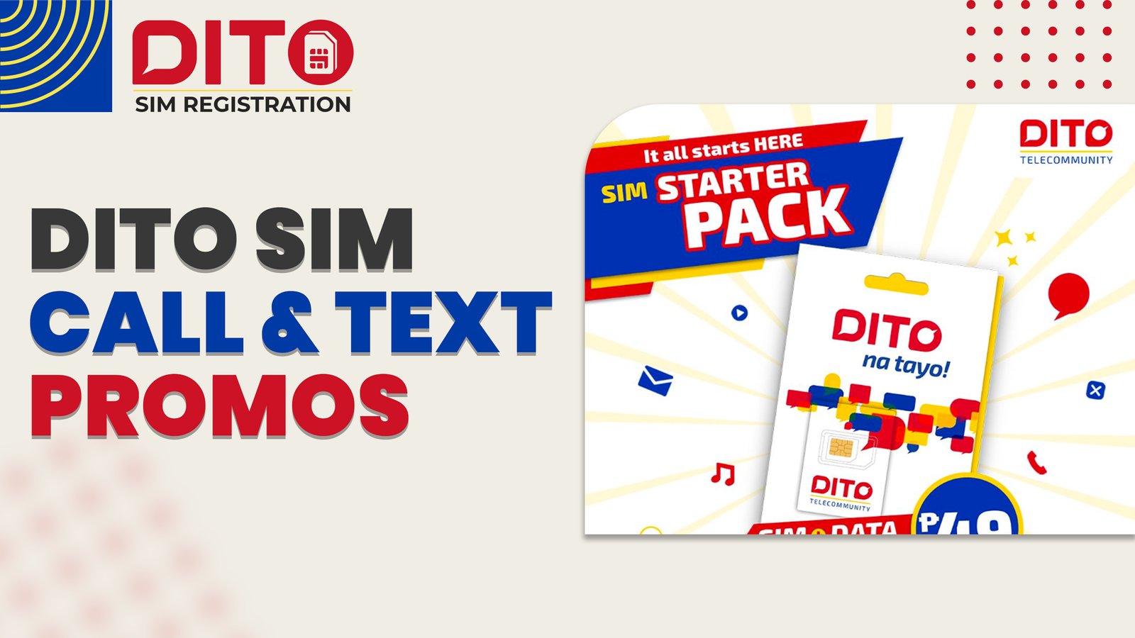 DITO call and text promos