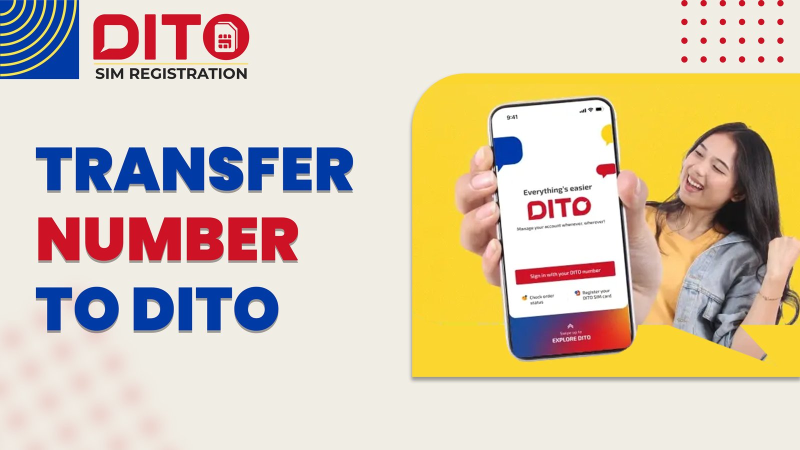 Transfer Number to DITO