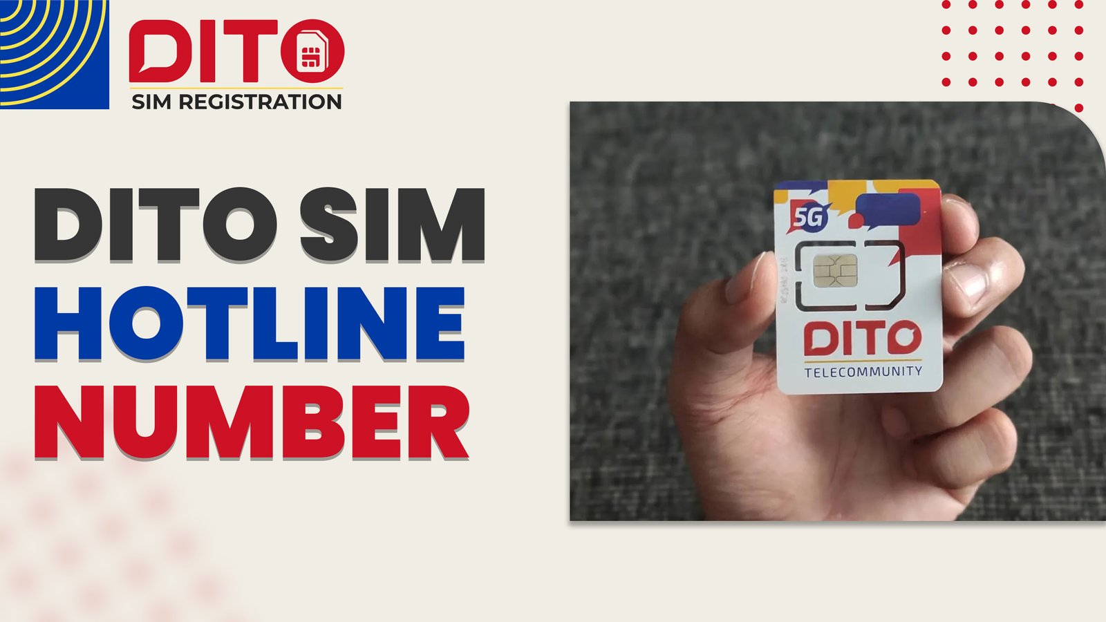 DITO hotline number